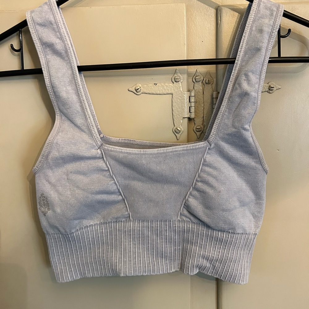 Fp movement Good Karma square neck bra (ice grey)